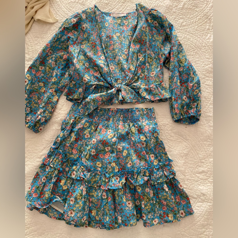 LUSH Floral Two Piece Set